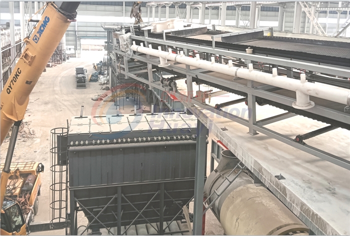 福建鈦礦脫水項目兩臺帶式真空過濾機安裝中